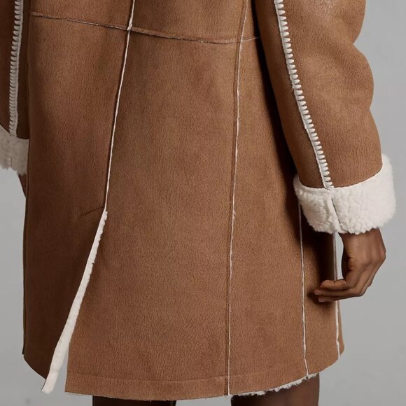 Avec Les Filles | Faux-Shearling and Suede Coat | NWT - Picture 7 of 10